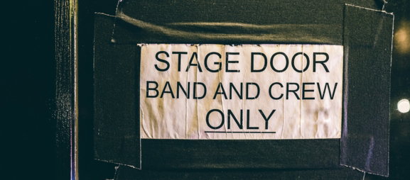 stage door band and crew only